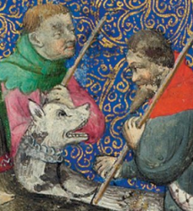 possible mailcollar in the morgan library Livre de chasse