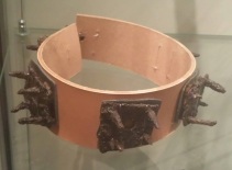 Collar from Vendel in sweden. Possibly a wolfcollar, the spikes have eroded somewhat. early vikingage